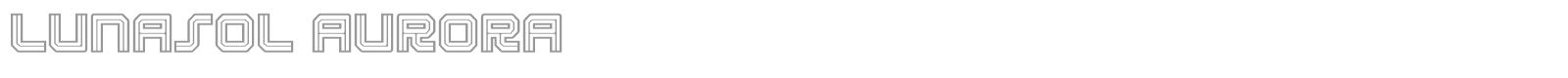 Lunasol font preview